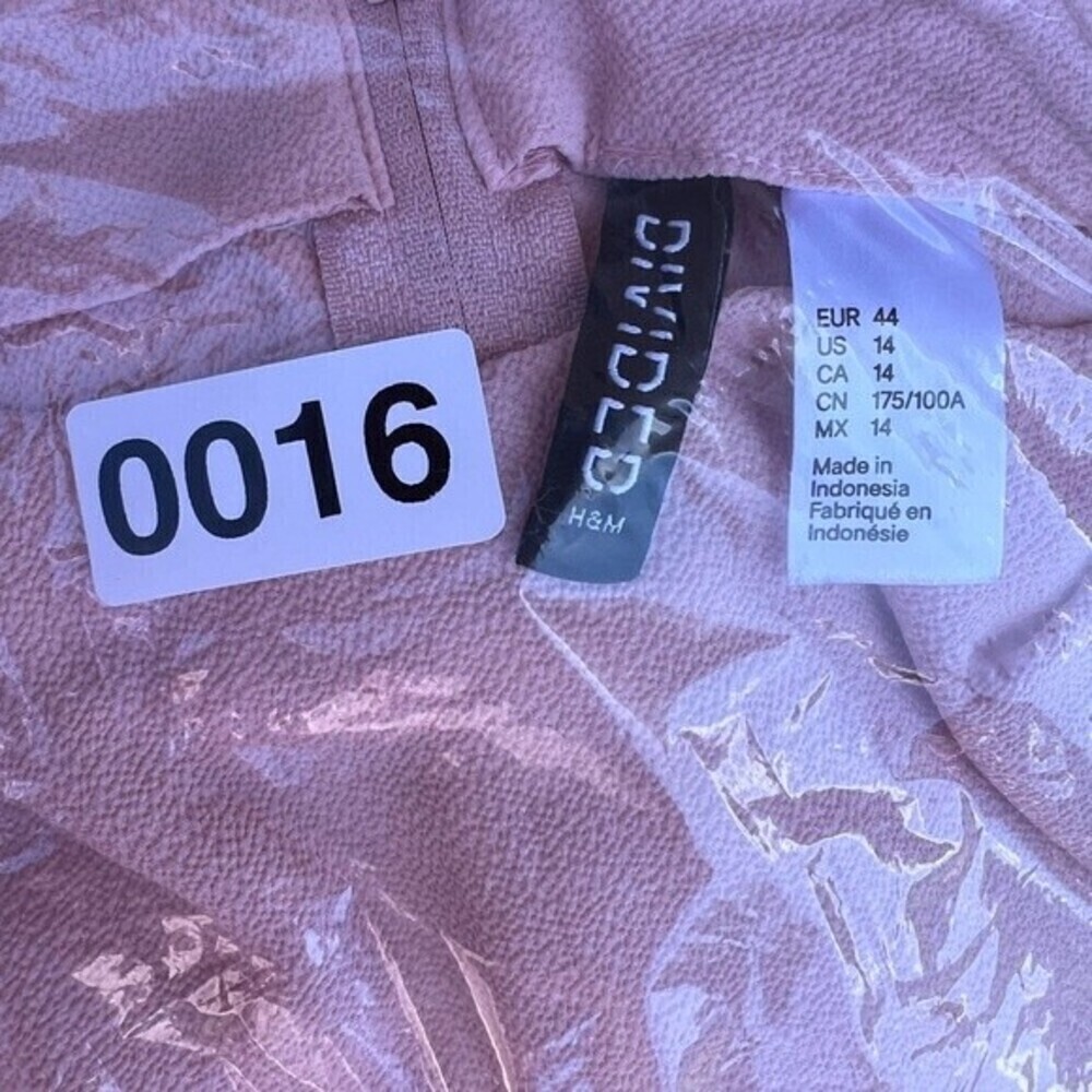 Wome's H&M DIVIDED PINK Dress, Size 14, used. - Picture 6 of 9